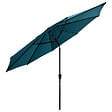 HAPPY GARDEN - Parasol droit HAPUNA rond 3,30m de diamètre bleu - vignette