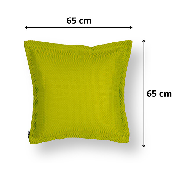 SOO  SANTAI - Coussin piscine flottant 65 × 65 × 25 cm intérieur / extérieur SANS billes de polystyrène – Vert (CF6565-2) - large