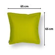 SOO  SANTAI - Coussin piscine flottant 65 × 65 × 25 cm intérieur / extérieur SANS billes de polystyrène – Vert (CF6565-2) - vignette
