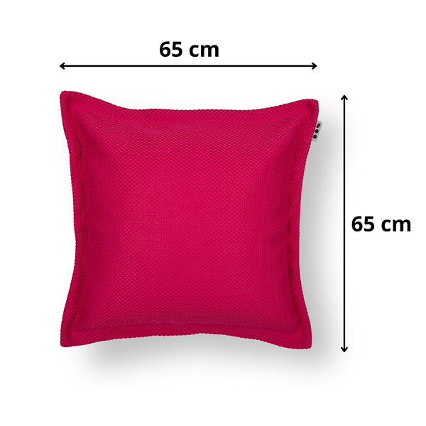 SOO  SANTAI - Coussin piscine flottant 65 × 65 × 25 cm intérieur / extérieur SANS billes de polystyrène – Rose (CF6565-3) - large