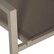 HAPPY GARDEN - Lot de 6 chaises en aluminium taupe - textilène taupe - vignette