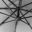 HAPPY GARDEN - Parasol déporté MOLOKAI carré 3x3m gris + housse - vignette
