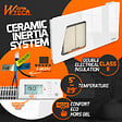 WARM TECH - Radiateur inertie céramique avec façade en verre 2000 W - IP24 - NF - Fil pilote 6 ordres. - vignette