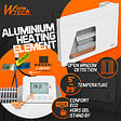 WARM TECH - Chauffage électrique mural 1000W - IP24 - fil pilote 6 ordres - vignette