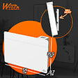 WARM TECH - Chauffage électrique mural 1000W - IP24 - fil pilote 6 ordres - vignette