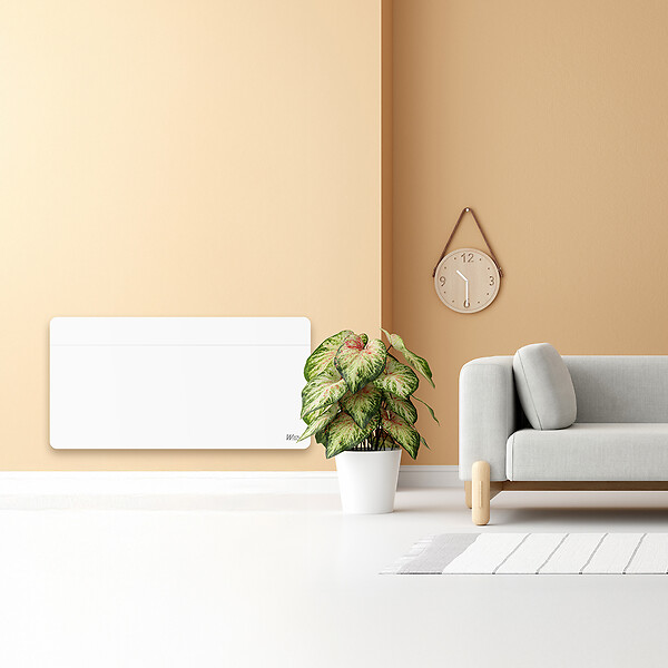 WARM TECH - Chauffage électrique mural 1000W - IP24 - fil pilote 6 ordres - large