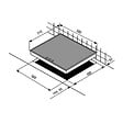 BEKO - Beko Plaque de cuisson vitrocéramique avec 4 feux + double zone, 6800 W fonction d'arrêt automatique 58x81cm, Noir (HIC64401) - vignette