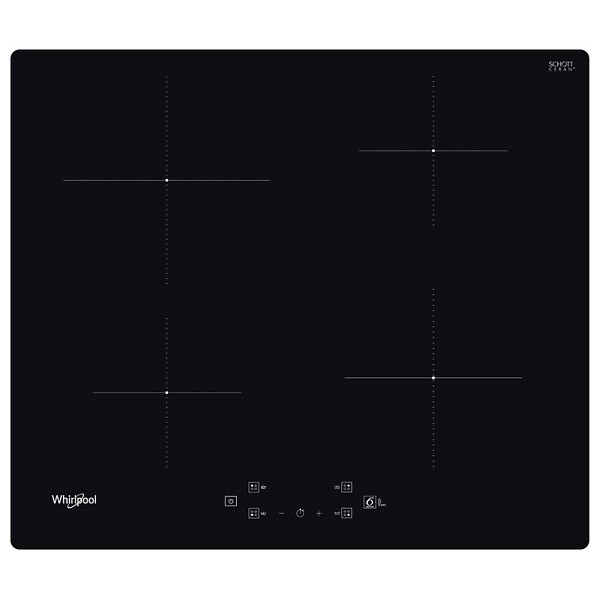 WHIRLPOOL - Whirlpool Plaque de cuisson à induction 220-240 V, 4 plaques, sécurité enfant, fonction 6ème sens, noir (WSQ7360NE) - large