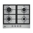 BEKO - Beko Plaque de cuisson à gaz en acier inoxydable, 58x51x4,6 cm, 4 zones (HIAG64225SX) - vignette