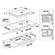 WHIRLPOOL - Table De Cuisson Vitrocéramique 58cm 4 Feux 6200w Noir - AKT8090NE - vignette