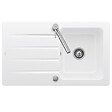 VILLEROY & BOCH - Villeroy & Boch Architectura 50 Evier à encastrer 86x51cm réversible avec vidage automatique, Céramique, Blanc (33501201) - vignette