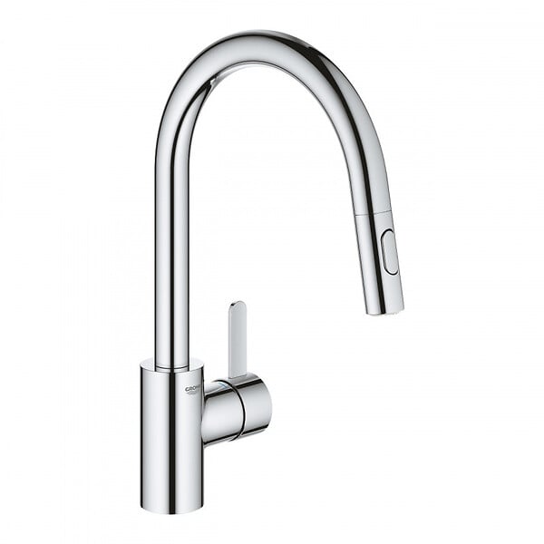 GROHE - Grohe Kit Evier cuisine K700 sous-plan 540x440mm Acier inoxydable + Mitigeur douchette extractible 2 jets (31574SD1-SET5) - large