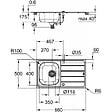 GROHE - Évier K200 GROHE 31552SD1 1 bac + 1 égouttoir - inox - vignette