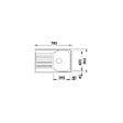 BLANCO - Blanco Évier TIPO 45 S Compact 780x500 mm, inox brillant - vignette