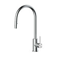 SWISS AQUA TECHNOLOGIES - Swiss Aqua Technologies 62x44 cm évier avec égouttoir réversible en granite à encastrer + mitigeur avec douchette 2 jets, blanc (SATSINKGE2W-SET1) - vignette
