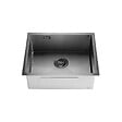 CERAMIA - Ceramia Timeless Évier de cuisine sous plan inox 304, 1 bac, 55x45x21 cm, Gun Metal brossé PVD - vignette