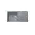 FRANKE - Franke Basis BFG 611-97 Evier 97x50cm avec égouttoir réversible, Fragranit +, Pierre grise (BFG611-97SK) - vignette