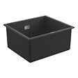 GROHE - Grohe Kit Evier Quartz Noir Granite K700 417 x 366mm + Mitigeur Minta Noir col de cygne pivotant à 360° (31653AP0-SET6) - vignette