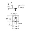 GROHE - Grohe Kit Evier Quartz Noir Granite K700 417 x 366mm + Mitigeur Minta Noir col de cygne pivotant à 360° (31653AP0-SET6) - vignette