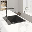SWISS AQUA TECHNOLOGIES - Swiss Aqua Technologies Aurum Évier de cuisine encastrable inox 304, 1 bac, 55x45x21 cm, Gun Metal brossé PVD - vignette