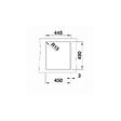 BLANCO - Blanco Evier DALAGO 45 PuraDur en Silgranit avec vidage automatique 46.5x51cm, Blanc (517160) - vignette