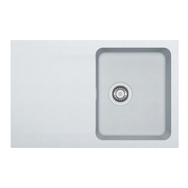 FRANKE - Franke Orion Evier à encastrer en tectonite, 780mmx500mm, Blanc Polaire (OID 611-78) - large