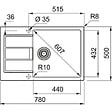 FRANKE - Franke SIRIUS - 2.0 S2D 611-78 Tectonite® Evier à encastrer avec bac XL Noir - vignette