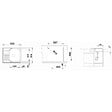 BLANCO - Blanco Lot de 6 éviers TIPO 45 S Mini en Acier inoxydable, égouttoir réversible 60,5x50cm avec siphon inclus (516524-GVP06) - vignette