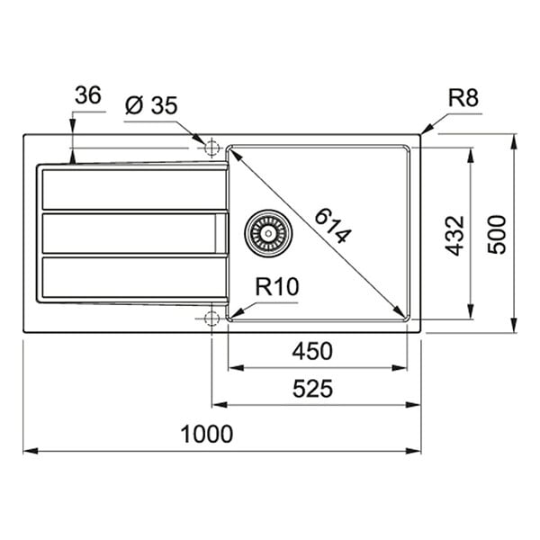 FRANKE - Franke Pack Franke Sirius Evier noir en Tectonite® à encastrer Sirius + Nettoyant Franke spécial évier en Tectonite OFFERT - large