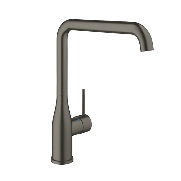 SWISS AQUA TECHNOLOGIES - Swiss Aqua Technologies /Grohe-Set Aurum Évier de cuisine encastrable inox 304,55x45x21cm + Essence Mitigeur monocommande Evier,Gun Metal brossé - large