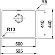 FRANKE - Franke Sirius - SID 110-50 Tectonite® Carbone Evier Sous Plan - vignette