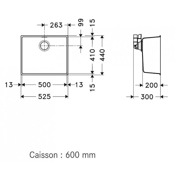 FRANKE - Franke Sirius - SID 110-50 Tectonite® Carbone Evier Sous Plan - large
