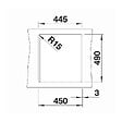 BLANCO - Blanco Evier DALAGO 45 PuraDur en Silgranit avec vidage automatique 46.5x51cm, Anthracite (517156) - vignette
