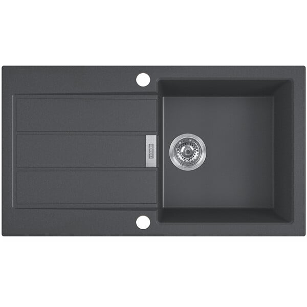 FRANKE - Franke SIRIUS - 2.0 S2D 611-78 Tectonite® Evier à encastrer Noir - large