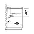 BLANCO - Blanco Evier Subline 500-U en Silgranit PuraDur sous-plan 53x46cm, Noir (525995) - vignette