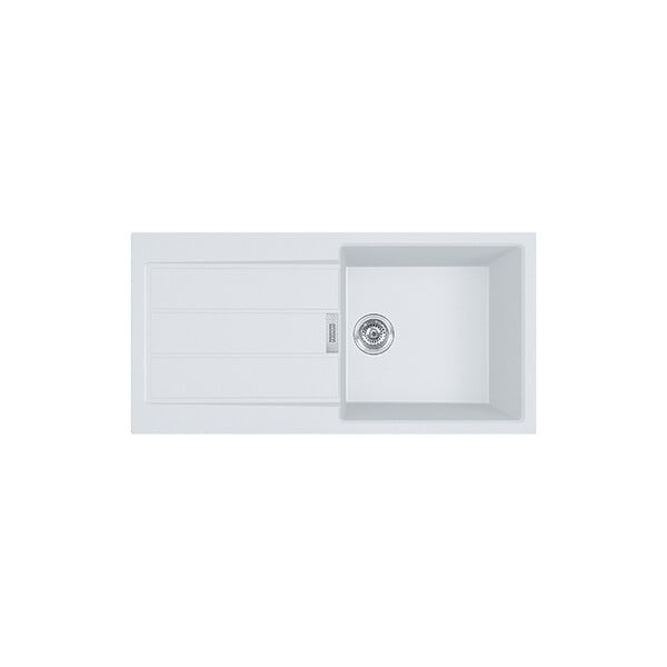 FRANKE - Franke Sirius 2.0 S2D 611-100 Tectonite évier à encastrer 1 bac XL avec égouttoir Blanc - large