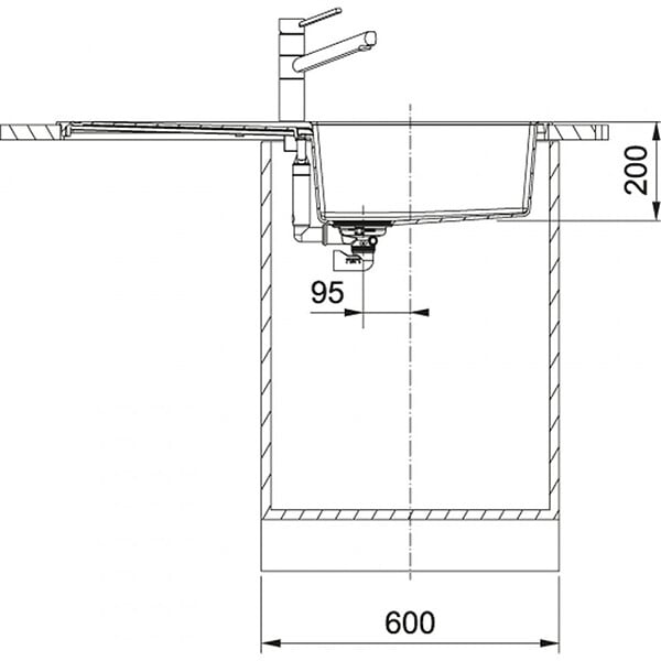 FRANKE - Franke Sirius 2.0 S2D 611-100 Tectonite évier à encastrer 1 bac XL avec égouttoir Blanc - large