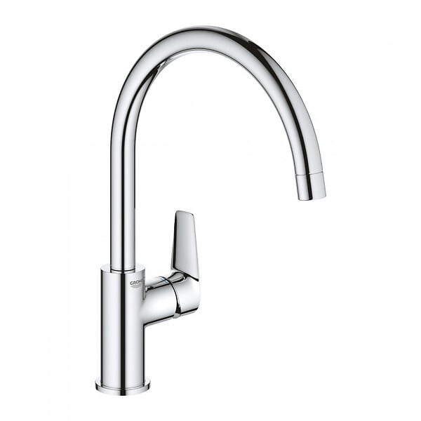 GROHE - Grohe Set Evier K400 en quartz composite avec égouttoir réversible 780x500 mm, Gris granite + Mitigeur monocommande - large