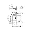 GROHE - Grohe Set Evier K400 en quartz composite avec égouttoir réversible 780x500 mm, Gris granite + Mitigeur monocommande - vignette