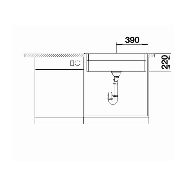 BLANCO - Blanco Evier ETAGON 8 PuraDur en Silgranit 78x51cm avec cuve à étages + 2 rails en inox inclus, Noir (525893) - large