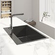 SWISS AQUA TECHNOLOGIES - Swiss Aqua Technologies Aurum Évier de cuisine encastrable en inox 304, 68x45x21 cm, Gun Metal brossé PVD - vignette
