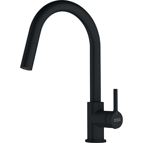 FRANKE - Franke S2D Evier à encastrer 100×50cm 1 bac avec égouttoir, Tectonite, Onyx + Mitigeur avec douchette extractible, Noir mat - large