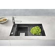 FRANKE - Kubus 2 KNG 110-62 Fragranit+ Évier de cuisine sous-plan Onyx - vignette