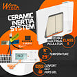 WARM TECH - Radiateur inertie céramique avec façade en verre 1000 W - IP24 - NF - Fil pilote 6 ordres - vignette