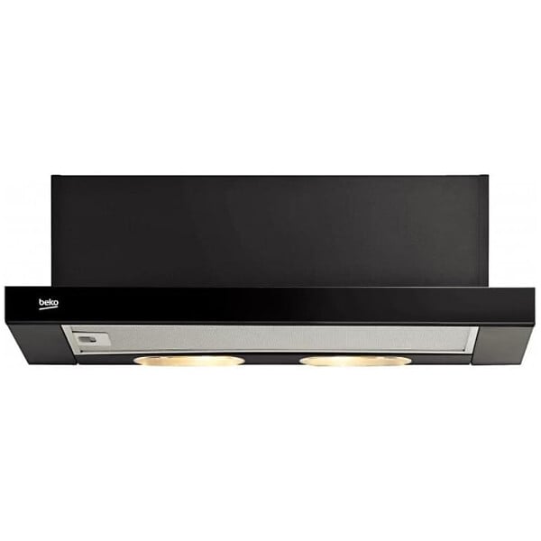 BEKO - Beko Hotte aspirante semi-encastrée 2 filtres, 2 vitesses, éclairage LED, noire (CTB6250B) - large