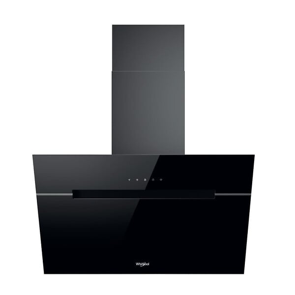 WHIRLPOOL - Whirlpool Hotte murale, classe énergétique A, 59,8x32,6x36 cm, coloris noir  (WHVP62FLTSK) - large