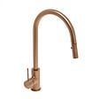 SWISS AQUA TECHNOLOGIES - Swiss Aqua Technologies Aurum mitigeur évier à levier sur pied 44 cm avec douchette extractible 2 jets, or rose brossé (SATBAUR286BRG) - vignette
