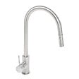 SWISS AQUA TECHNOLOGIES - Swiss Aqua Technologies Aurum mitigeur évier à levier sur pied 44 cm avec douchette extractible 2 jets, inox (SATBAUR286NRZ) - vignette