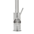 SWISS AQUA TECHNOLOGIES - Swiss Aqua Technologies Aurum mitigeur évier à levier sur pied 44 cm avec douchette extractible 2 jets, inox (SATBAUR286NRZ) - vignette