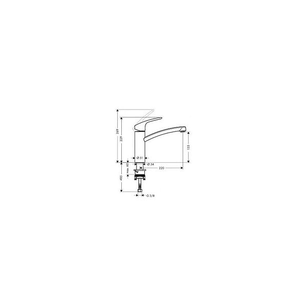 VILLEROY ET BOCH - Hansgrohe Focus. Mitigeur cuisine (31806000) - large